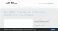 Desktop Screenshot of cms-vertriebsmanagement.de