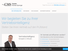 Tablet Screenshot of cms-vertriebsmanagement.de